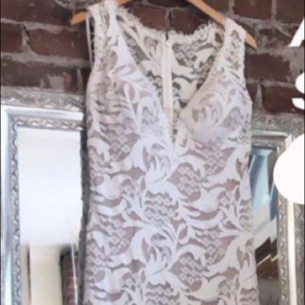 Wtoo Lace Overlay Wedding Dress in Ivory and Nude